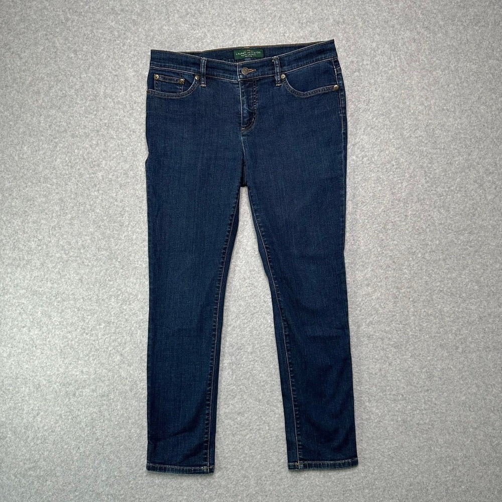Lauren Ralph Lauren Modern Skinny Jeans Womens 8P Indigo Dark Wash Denim Petite